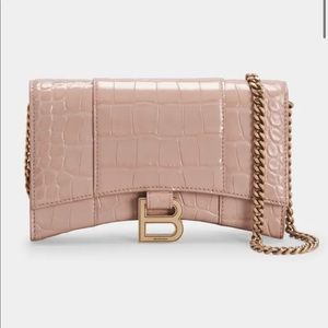 BALENCIAGA HOURGLASS WALLET ON A CHAIN